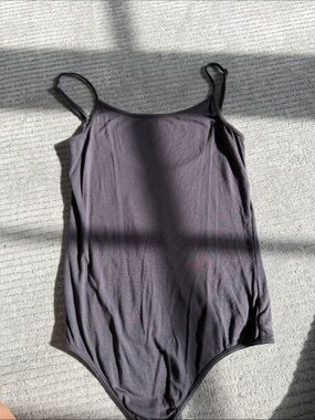 Simple blue Spaghetti-Strap Bodysuit